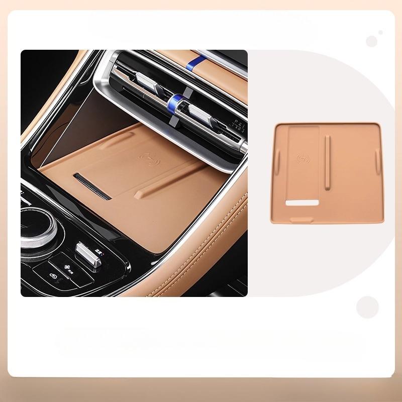 Central Control Cup Pad & Wireless Charging Panel Protective Pad for Geely Galaxy A7 - Silicone Interior Accessories