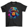 Ape Head Paint Drip Design Funny And Wild T Shirt Print Show O