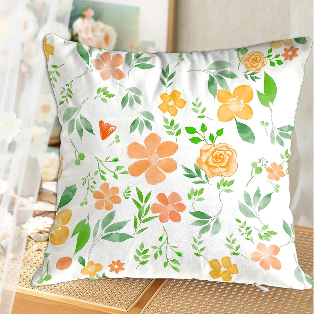 Rose Flowers Pillowcase Cushion Cover 45X45 Ornamental Pillows Christmas Decoration Personalized Gift Nordic Home