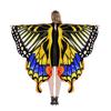 Womens Butterfly Cape Wing Fancy Dress for Party Cosplays Butterfly Wing Costume, Rainbow Butterfly Shawl Wing Cloak