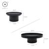 Homlly Uii Round Decorative ABS Storage Tray