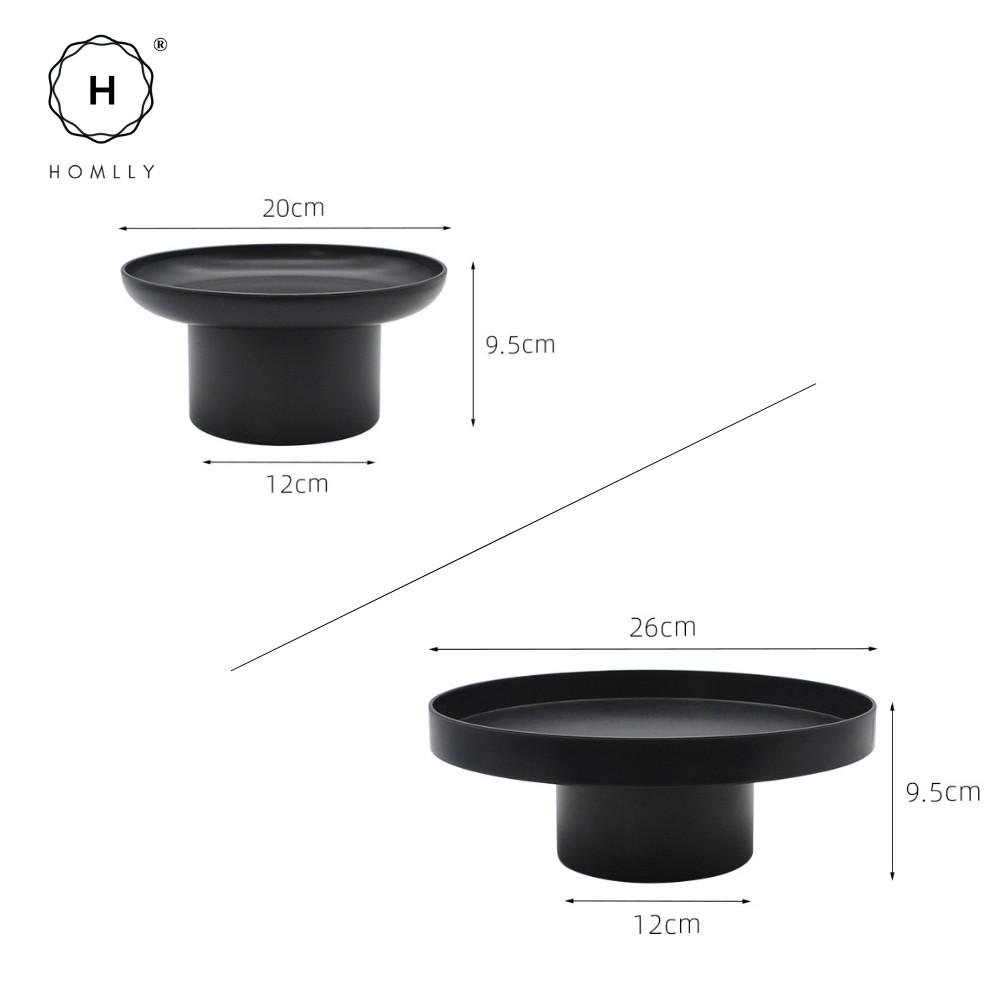 Homlly Uii Round Decorative ABS Storage Tray