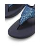 Fitflop Women'S Lulu Multi-Tone Glitter Toe-Post Sandals - Cosmic Blue (Ft61K2T01N)