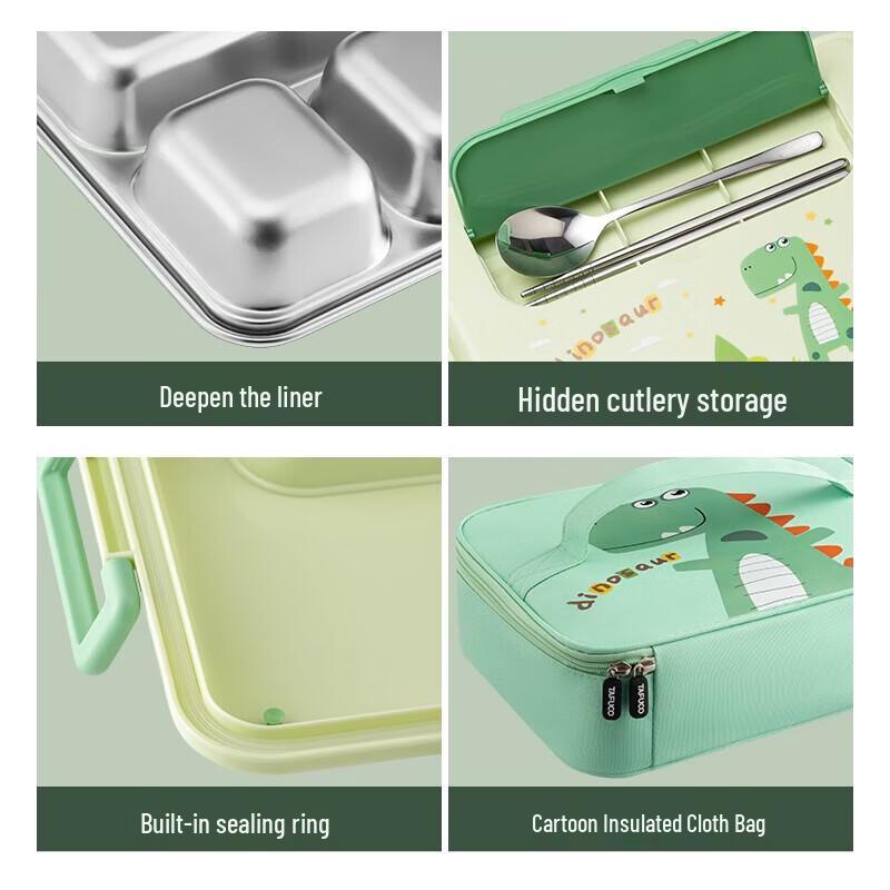 TAFUCO 316 Rostfritt Stål Lunchlåda med 5 Fack