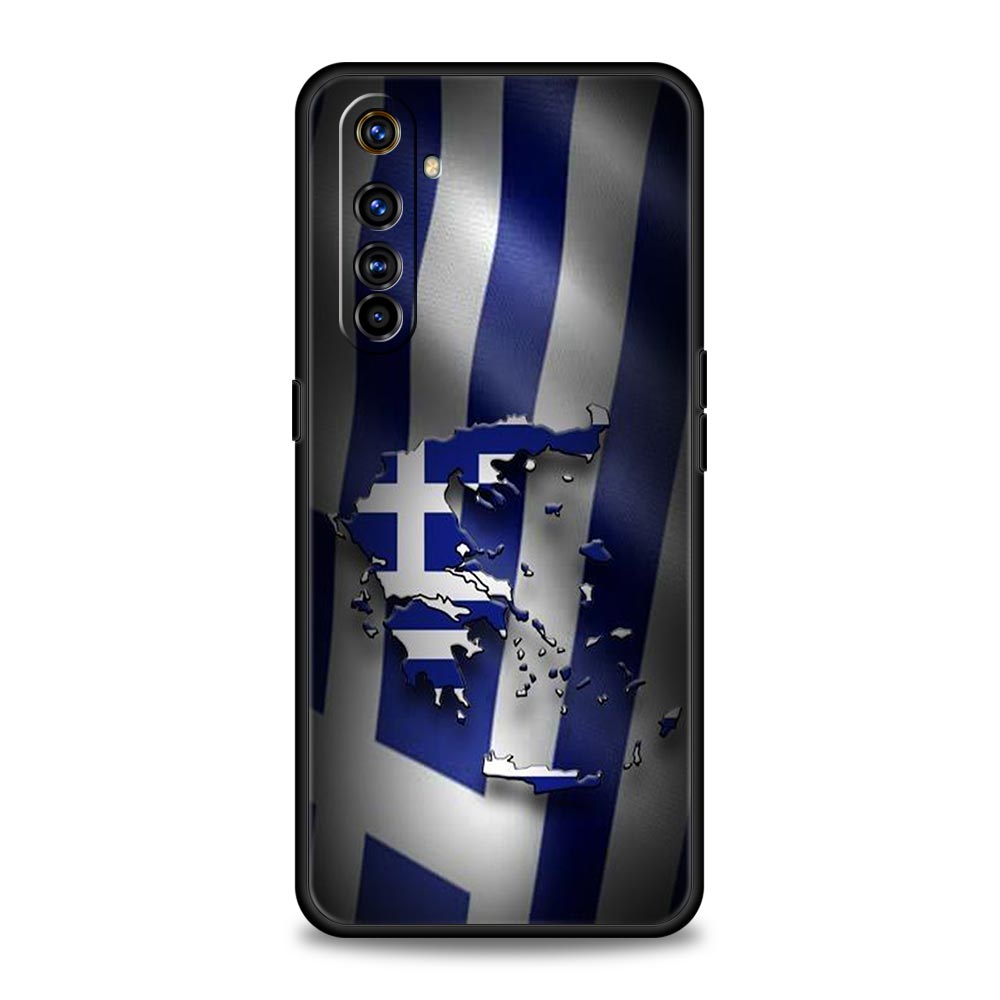 

Soft TPU Case For Realme C67 C63 C55 C53 C25 C21 10 11 12 13 GT 2 3 5 Pro Plus 5G Shockproof Phone Cover Greece Greek Flag Capas Realme C25