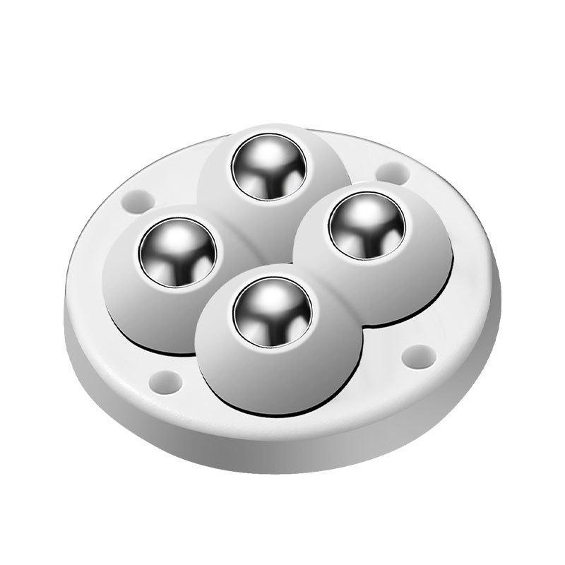 4Pcs 4 Beads Self Adhesive Caster Mini Swivel Wheels Universal 360 Degree Rotation Pulley For Furniture Storage Box