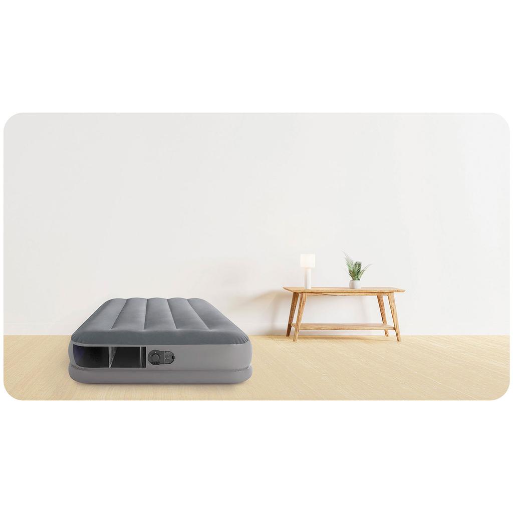 Intex 64112 Air Mattress 191X99X30Cm With Built-In Electric Pump