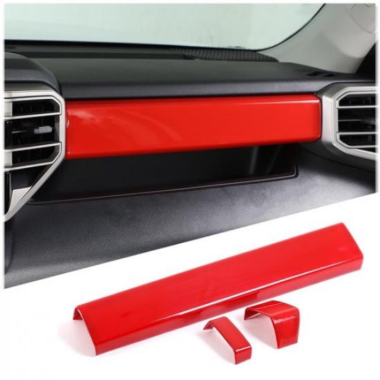 

Red ABS Interior Dashboard Trim Panel Fit for Toyota Tundra Sequoia -24