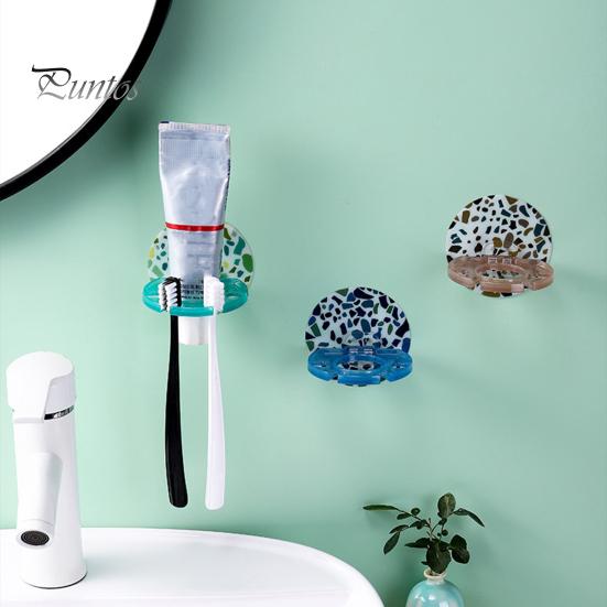 Zahnbürstenhalter Selbstklebend Wasserdicht ABS Zahnbürste Zahnpasta Ablage Badezimmer Organizer Werkzeuge für Zuhause