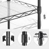 SONGMICS Rack Width 40CM Steel Rack 5 Tier Gap Storage Shelf Slim Kitchen Cart Bathroom Storage Storage Rack Height Adjustable Stylish Shelf Depth 30