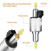Ultra Quiet 12V 2KW-8KW Diesel Parking Heater Fuel Pump Kit Diesel Electric Heater Oil Fuel Pump Air Heaters Parking Heater