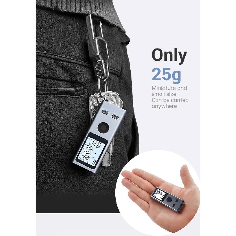Mini Laser Rangefinder 30M High Precision Measurement Laser Distance 24g USB Rechargeable Handheld Distance Meter Smart Portable