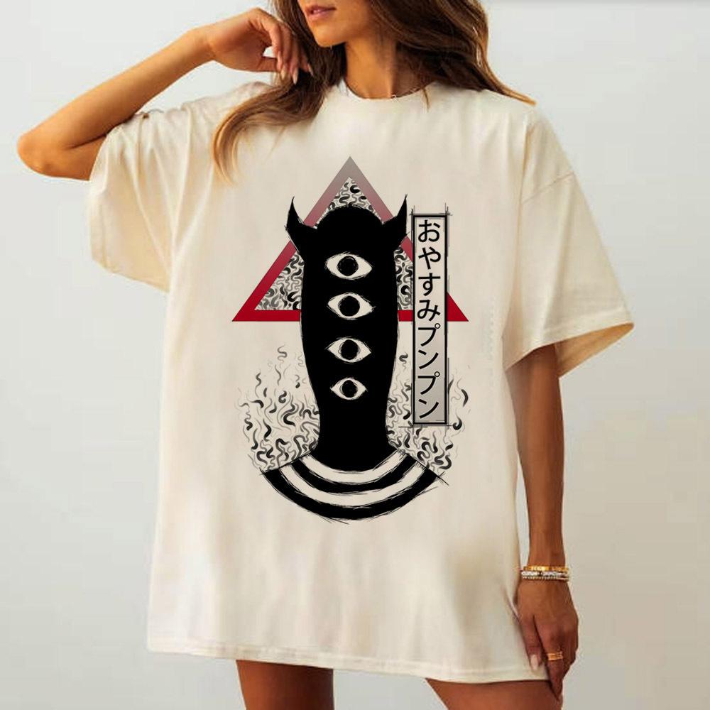 

Oyasumi Goodnight Punpun tshirt female Breathable korean clothes Comfortable anime tshirt graphic Digital Grunge Colorful Y2k 4XL