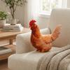 Cute Chicken Stuffed Toy PP Cotton Filled Rooster Plush Toy Kawaii Game Stuffed Doll  Kids Toy