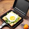 Double Sided Frying Pan Sandwich Maker Non-Stick Grilled Sandwich And Panini Maker Pan With Handle Aluminum Flip Pan Decor