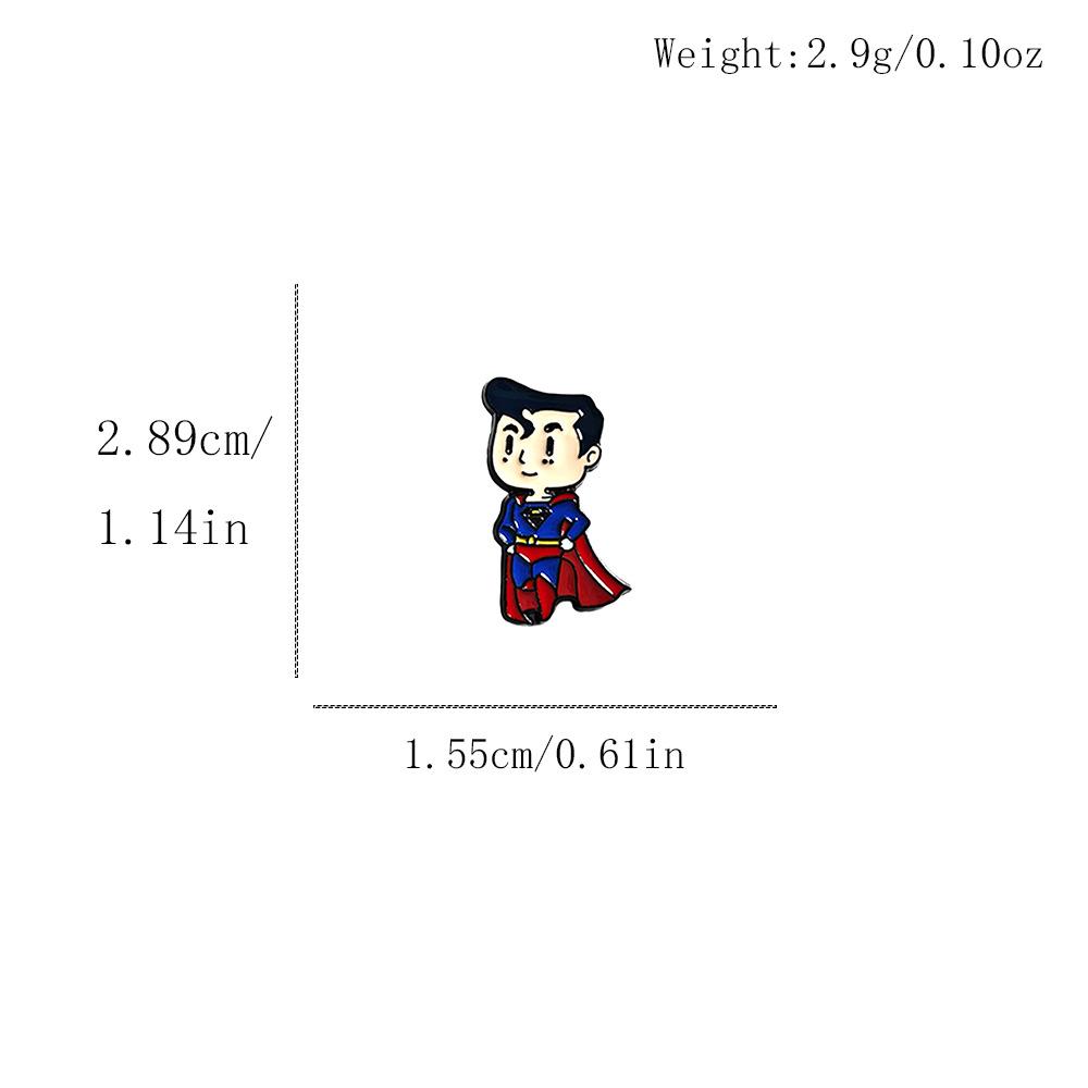 Creative Alloy Anime Superhero Brooch - European & American High-End Accessory