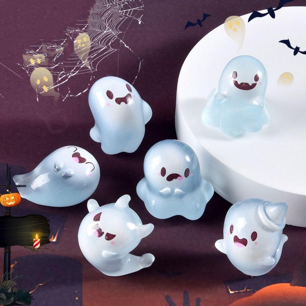 12/24PCS Micro Landscape Luminous Figures Ornament DIY Ornament Fill Accessories Halloween Party
