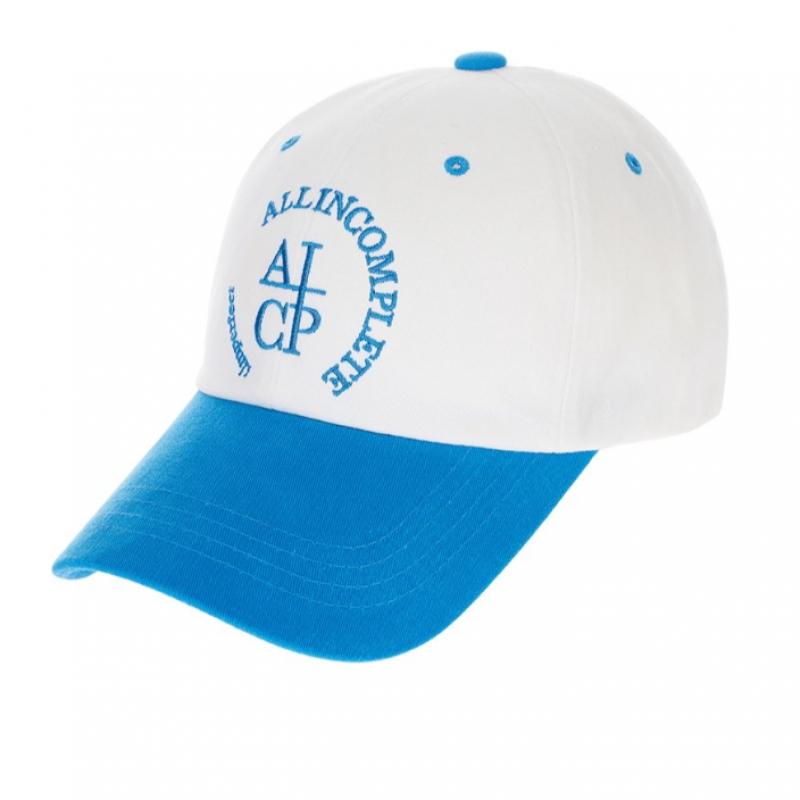 Allincomplete Round Logo Ballcap   White Block