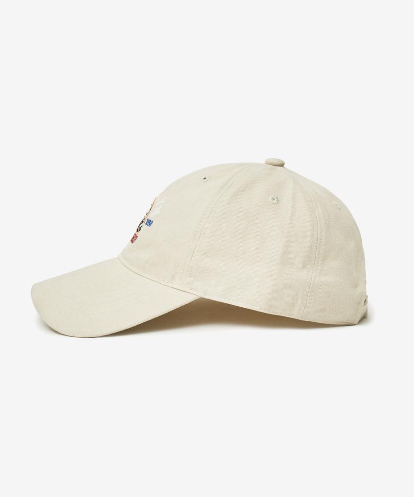 VTWO Brooklyn Snoopy Pigment Washed Ball Cap (Beige)
