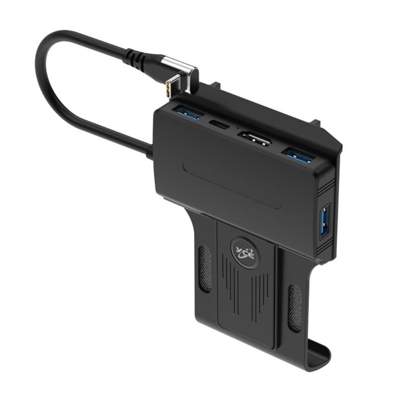 Portable Dock Holder 5 in 1 Docking Station USB C Hub with 4K@60Hz HDMIcompatible 100W PD Ports Compatible For SteamDeck
