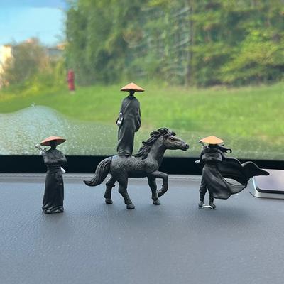 Car Interior Computer Screen Center Console Desktop Ornaments Doll Jianghu Knight Antiquity Knight Swordsman Accessories #469230