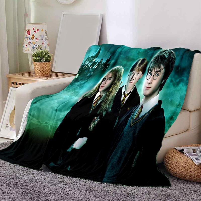 

Harry Potter Hogwarts School Uniform Robe Cosplay Costume Halloween GiftPrint Blanket, Soft Blanket For Sofa Office Bed And Travelling Daugh 130cm×150cm（50in×60in）