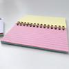 Small Twin-Wire Binding Notebook 50 Sheets Lined Pocket Colorful Notepads Small Wirebound Notepads for Journaling