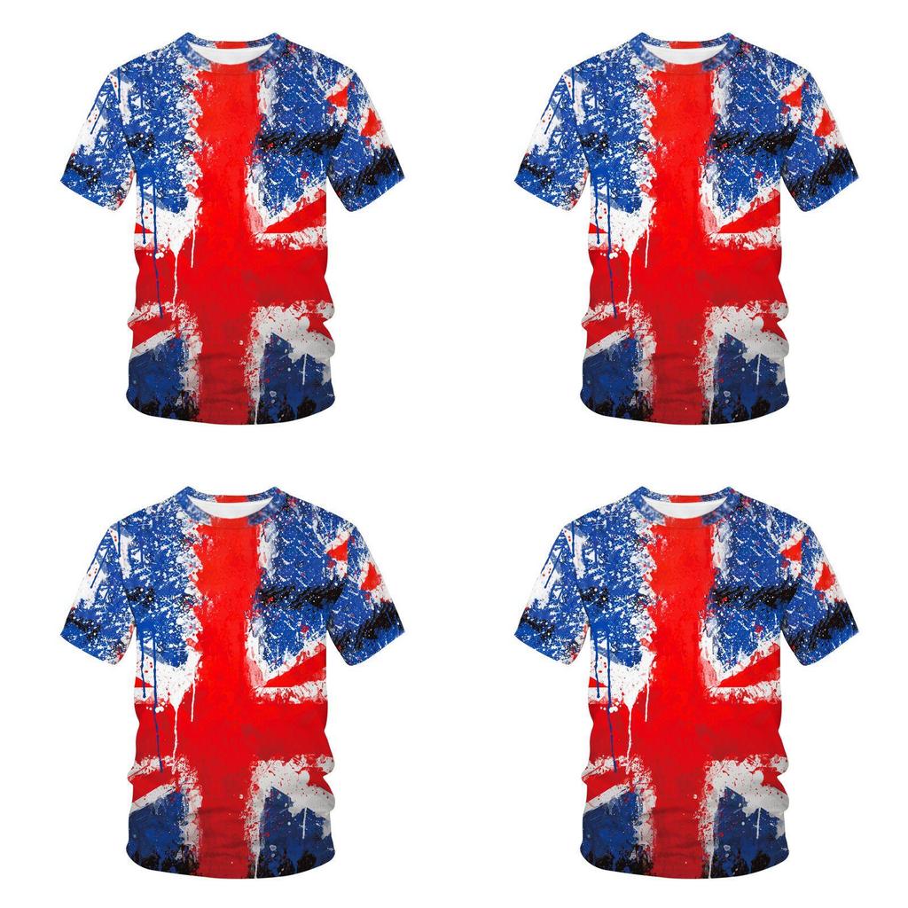 Vintage Union Jack Logo T-shirt Distressed Retro Style Graphic For British Culture Lovers