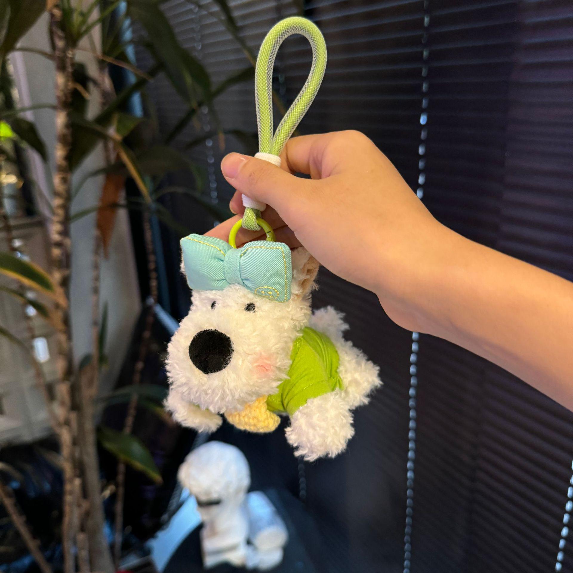 

Плюшевый брелок-шарм «Косматый щенок Вест-хайленда» - Милый подарок