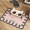 Ins Style Plaid Mud-Resistant Pet Feeding Mat - Splash-Proof, Dirt-Resistant, Easy To Clean for Cats and Dogs