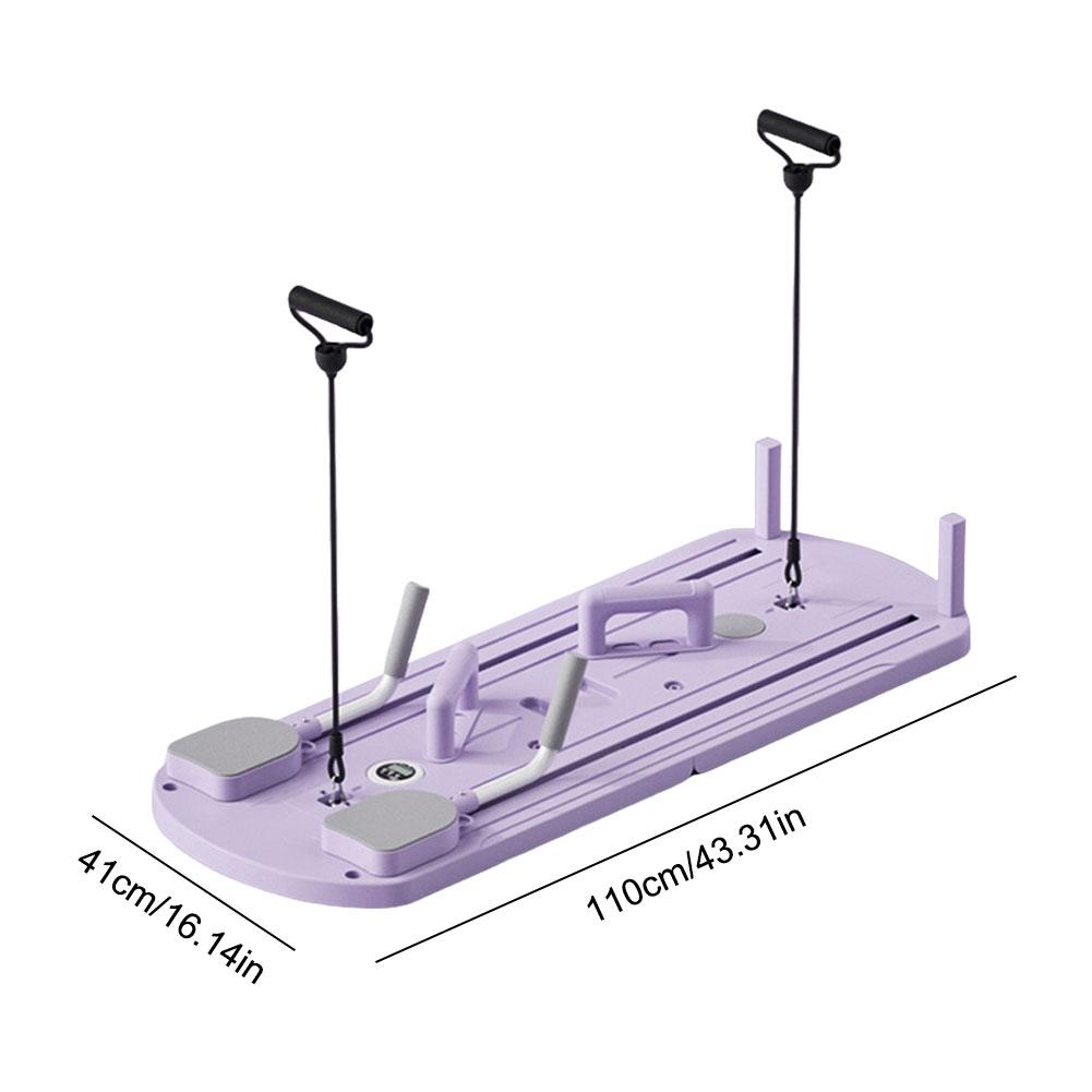 Pilates Reformer Tavola Push-up Tavole per Allenamento Addominale Antiscivolo Pieghevole Fitness Corporeo Macchina Rullo ABS Con Timer O Contatore