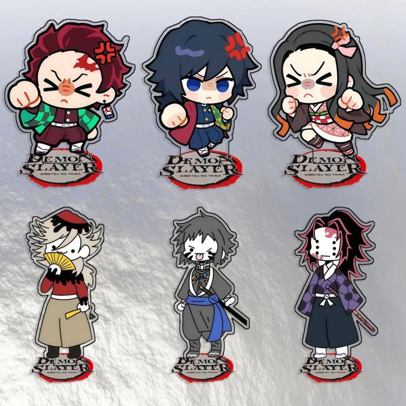 Standing Sign for Demon Slayer Tanjiro Kamado Doma Sabito Acrylic SelfMade Cartoon Anime Desktop Decoration Toy Fans Gift 15cm