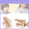 Houten 3D-puzzel-achtbaan speelgoed voor creatief, bewust spelen en fantasierijk leren.