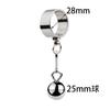 Metal Penis Ring Cock Ring with Steel Balls Penis Weight Trainer Sex Toys for Men Stretching Erection Cock Sexual Stimulation