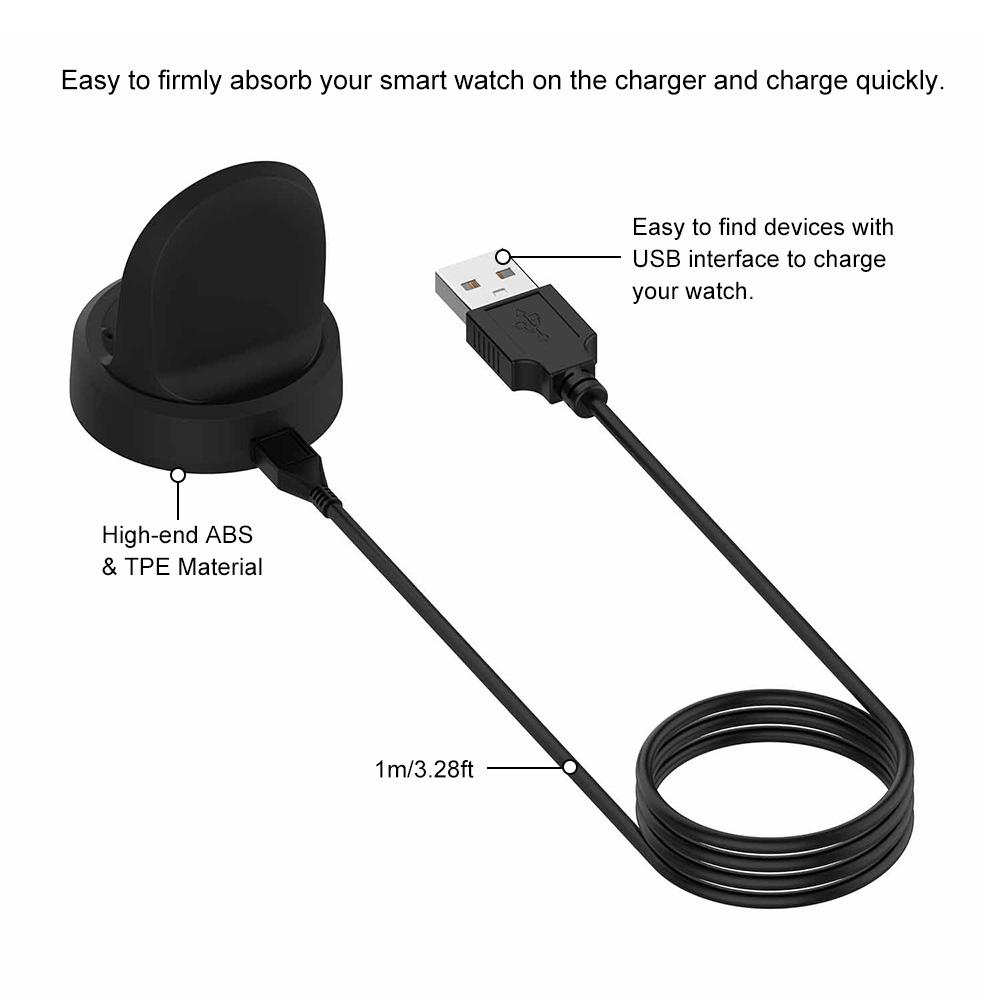 Buy Charger Compatible with Samsung Galaxy Watch Active SMR500 with USB  Interface Charging Cable Smart at affordable prices — free shipping, real  reviews with photos — Joom