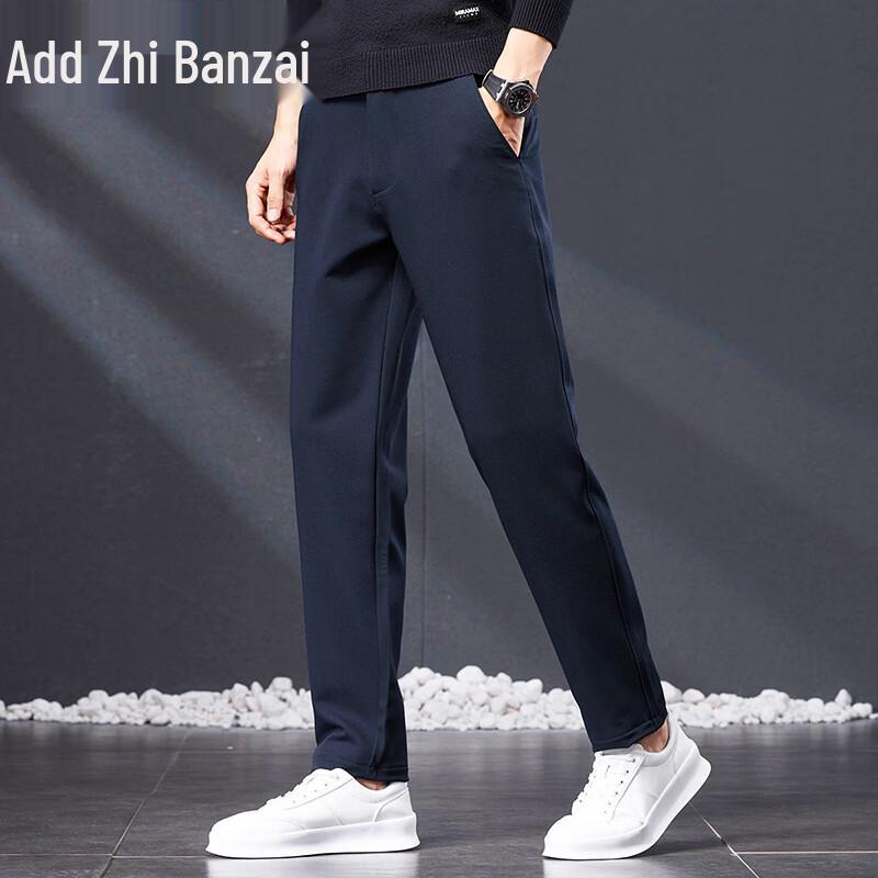Zengzhi Men's 2025 Fall Loose Straight Business Casual Trousers