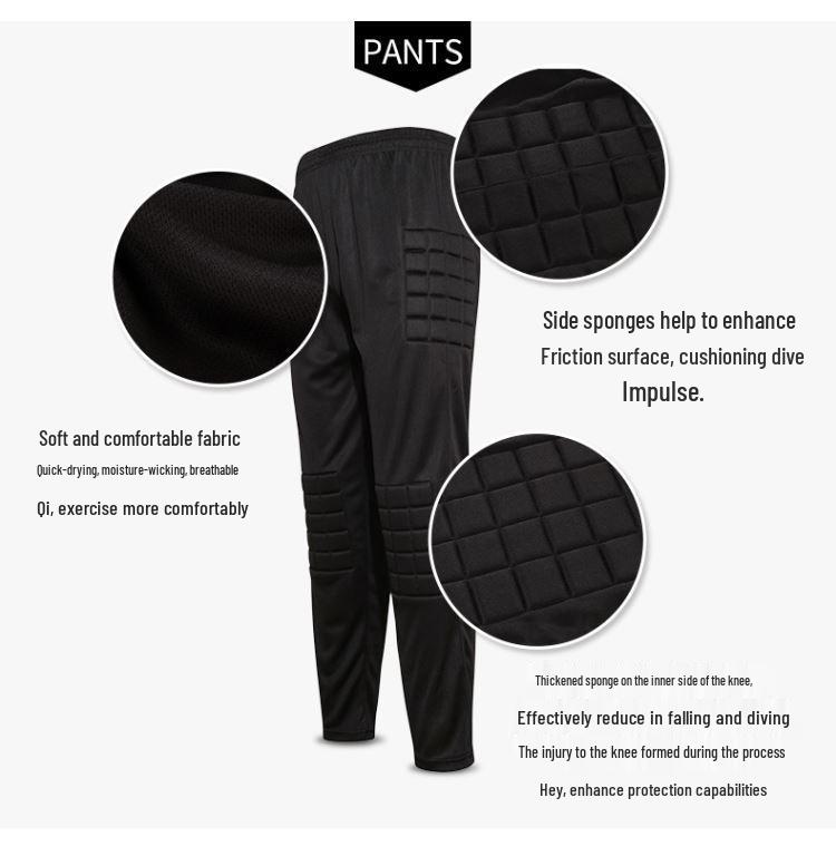 Long Sleeve Padded Goalkeeper Jersey Set for Adults and Kids