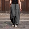 2026 Spring/Summer Artistic Cotton Linen Women's Slimming Casual Lantern Pants