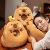 Double-sided Capybara Office Nap Pillow Plush&Ice Silk Capybara Neck Pillow  Men Women