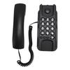 Wall Mount Phone Corded Volume Adjustable Ringer Redial Wall Telephone for Hotel Office Black