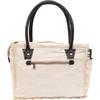 Canvas Hand Bag & Cowhide Tote Bag Radiant Upcycled Canvas & Cowhide Leather Bag for Women