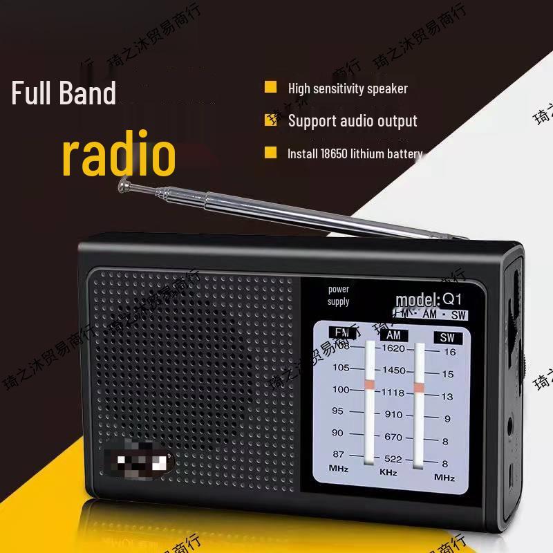 Wiederaufladbares Vollband-Monofon-FM-Radio mit Halbleitertechnologie