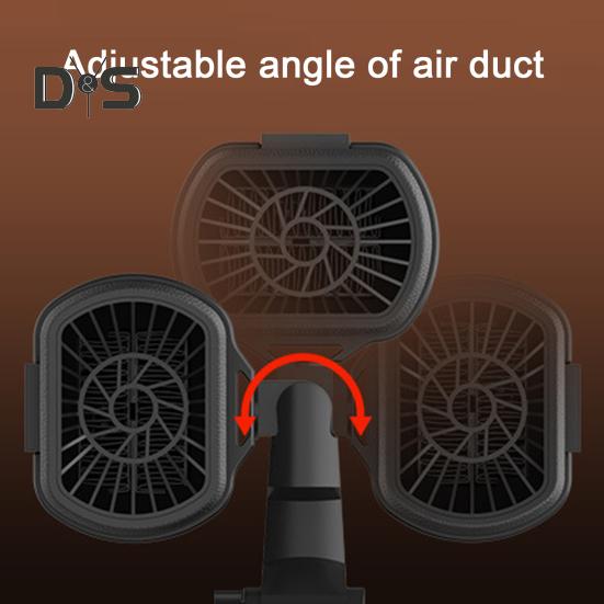 12V Car Heater Fan Portable Immediate Heat or Cool Defroster Adjustable Joints Quick Heating Car Heater for Winter Summer Driving