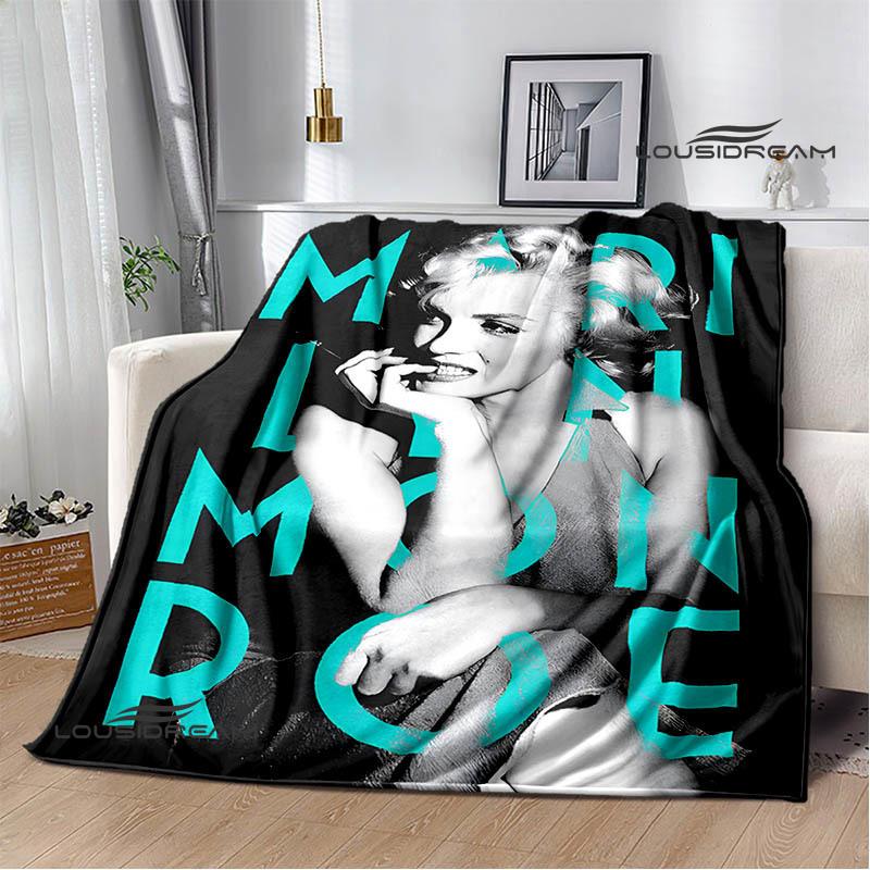 Marilyn Monroe Printed blankets picnic blanket Warm Flannel blankets Soft and comfortable blanket bed linings Birthday Gift