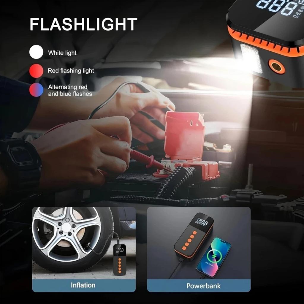 Portable Tire Inflator Car Tire Inflator Tire Inflator Pump With Digital Display Electric Inflator Mini Bicycle Air Pump