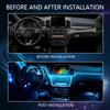 LED Car Interior Ambient Strip Light With APP Remote Control Auto Decorative Lamp RGB Fiber Optic Atmosphere Neon Lighting Kit