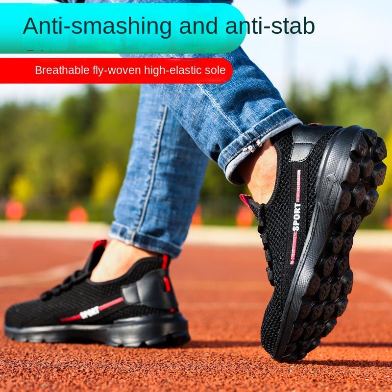 Arbeitsversicherungsschuhe, Sicherheitsschuhe mit Anti-Smashing- und Anti-Piercing-Schutz, rutschfeste und verschleißfeste Laufschuhe
