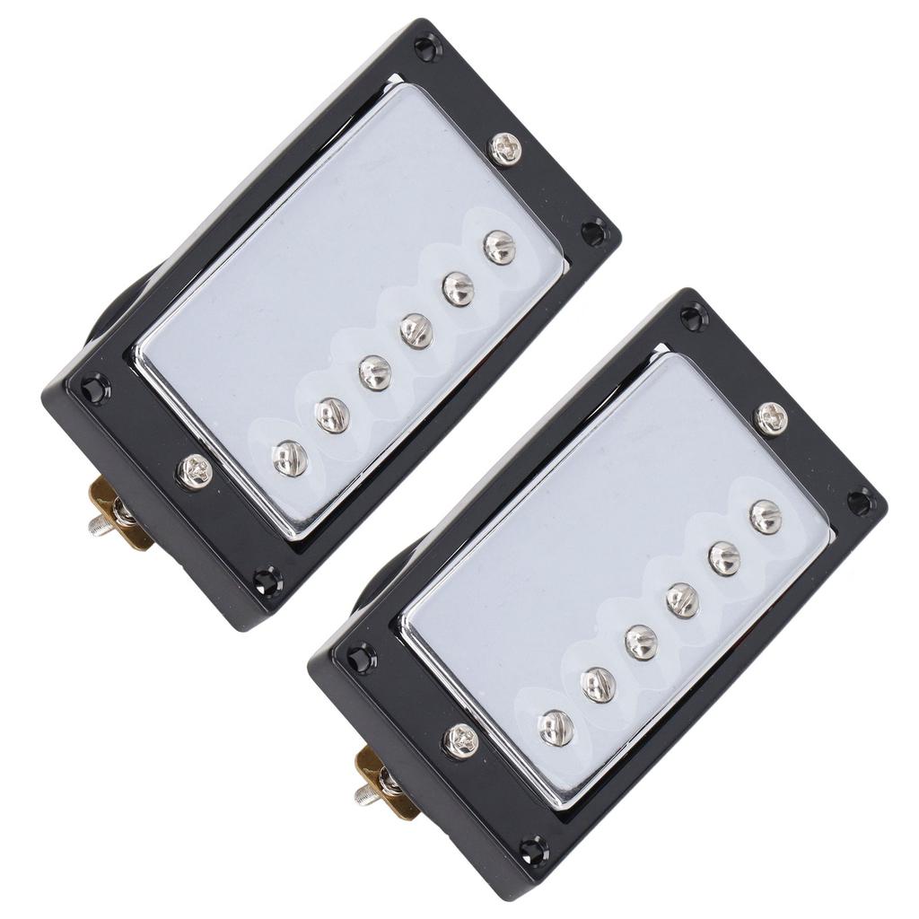 Double Coil Pickup Neck Bridge Metal for LP Style Electric Guitar Parts Replacement