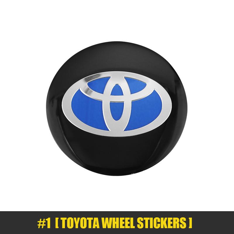 4 Pezzi 56mm Adesivi Ruote Auto Tappo Centrale Mozzo Emblema Auto Badge Decalcomania Per Per Toyota Yaris Corolla Prius Auris Camry Avalon Sienna