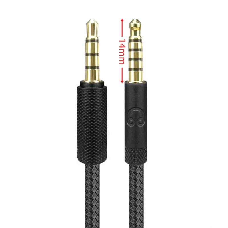 Gaming 3.5mm Headphone Cable with in line Volume Control and Microphone Function Compatible for G433/G233 Headphones